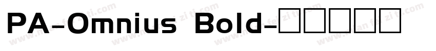 PA-Omnius Bold字体转换